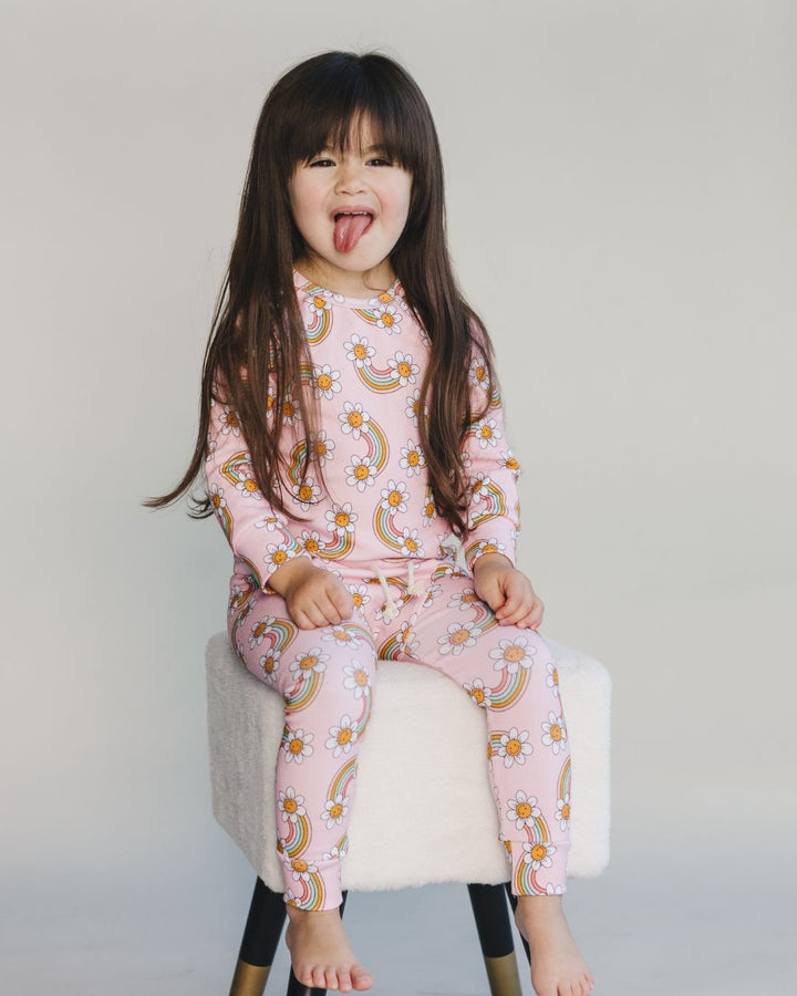 Lounge Set | Retro Rainbow - Lounge Set - LUCKY PANDA KIDS