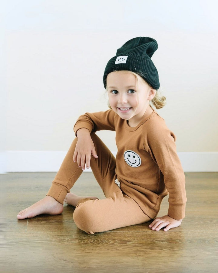 Lounge Set | Smiley Brown - Lounge Set - LUCKY PANDA KIDS