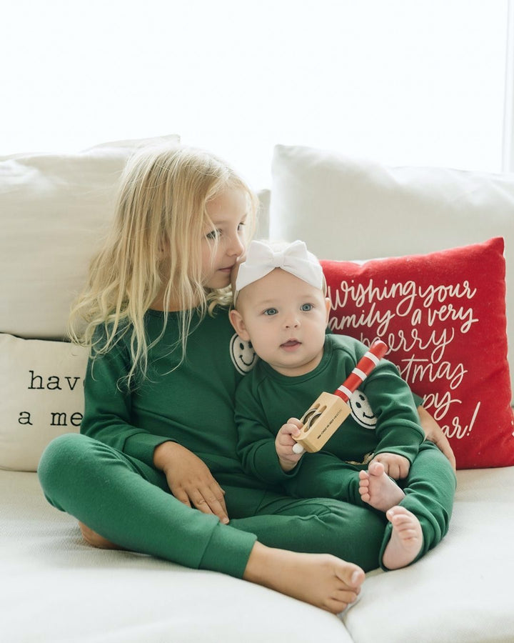 Lounge Set | Smiley Green - Lounge Set - LUCKY PANDA KIDS