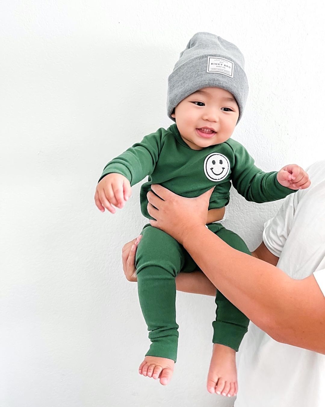 Lounge Set | Smiley Green - Lounge Set - LUCKY PANDA KIDS
