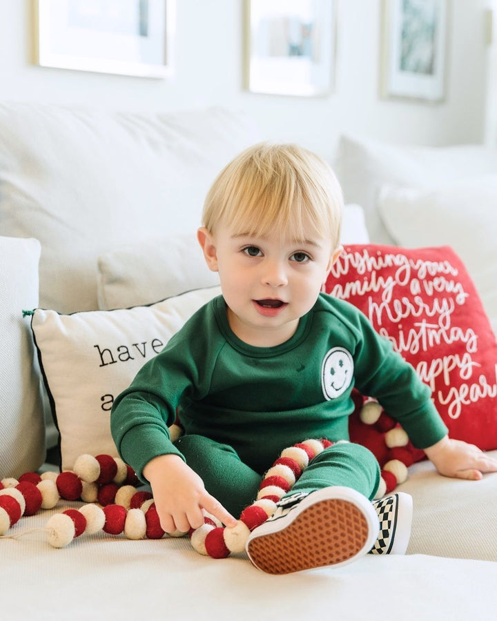Lounge Set | Smiley Green - Lounge Set - LUCKY PANDA KIDS