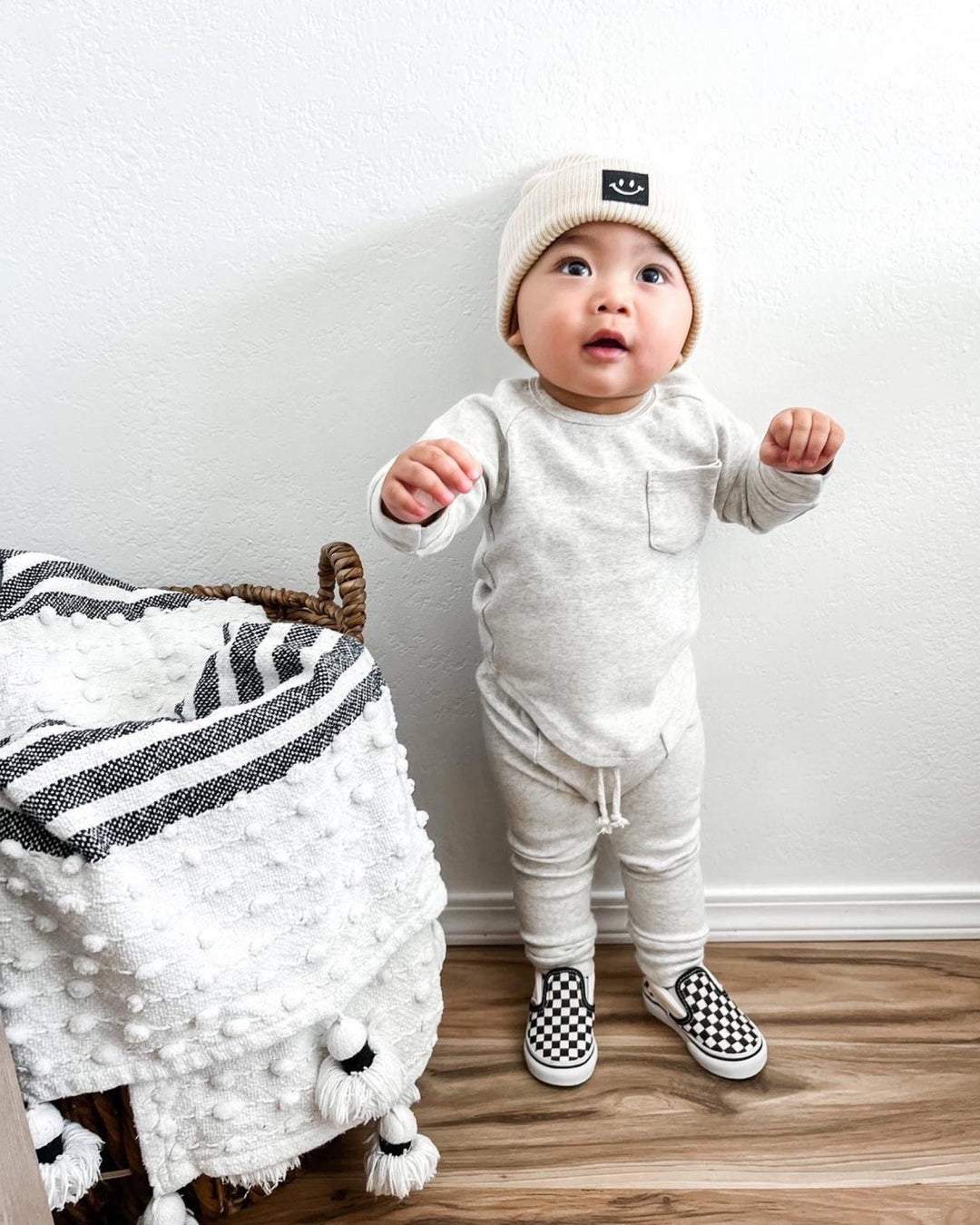Oatmeal Lounge Set - LUCKY PANDA KIDS