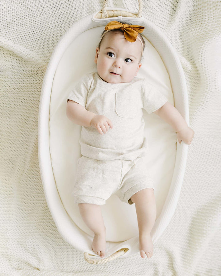 Oatmeal Shorts Set - LUCKY PANDA KIDS