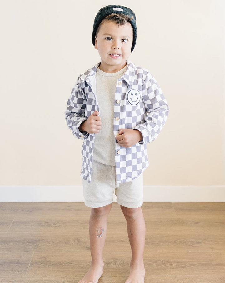 Oatmeal Shorts Set - LUCKY PANDA KIDS
