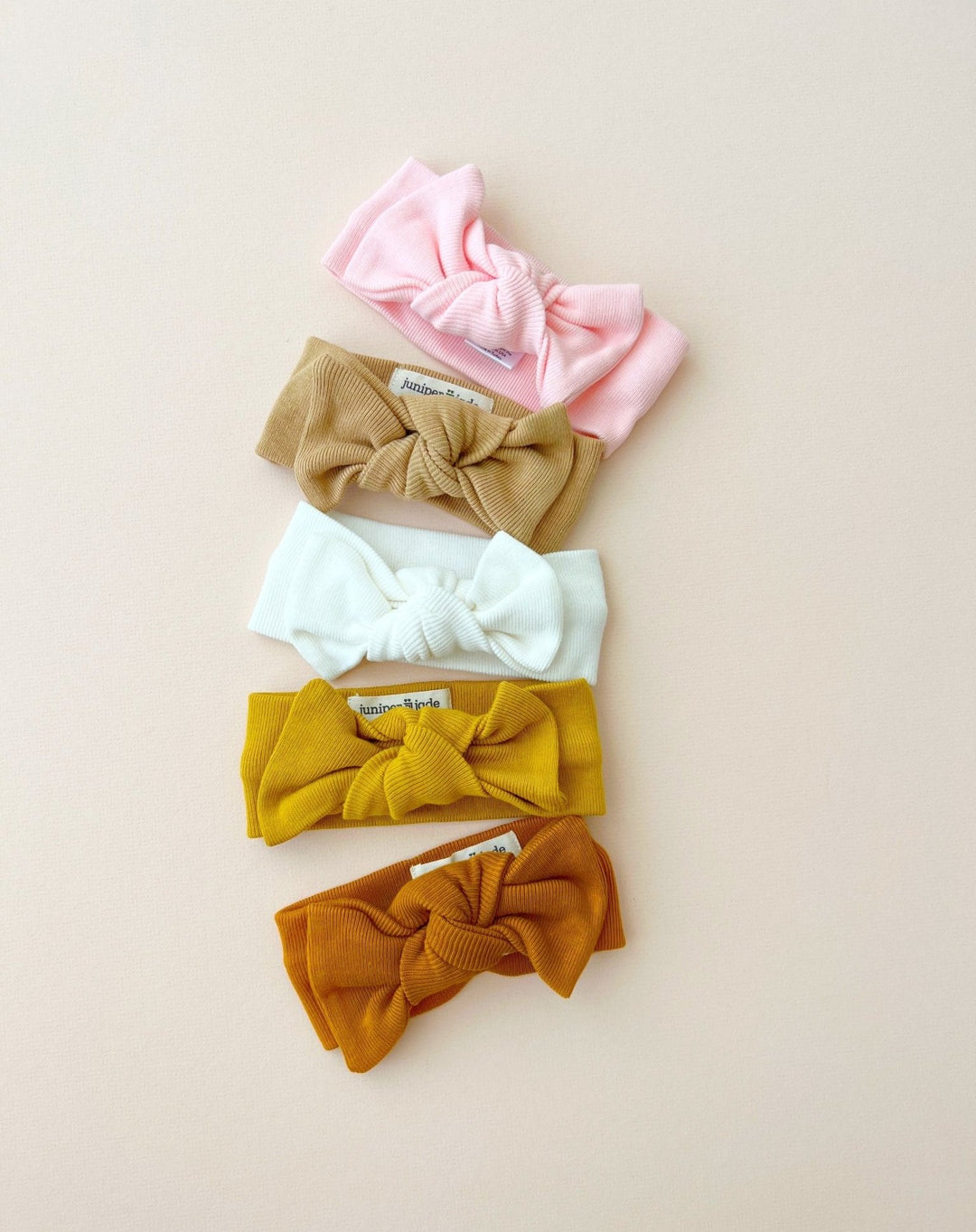 Organic Knot Bow, Cinnamon - Baby & Toddler Clothing Accessories - LUCKY PANDA KIDS