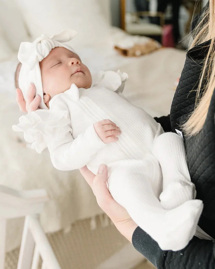 Organic Zip Footie Set, Milk - Baby & Toddler Outfits - LUCKY PANDA KIDS