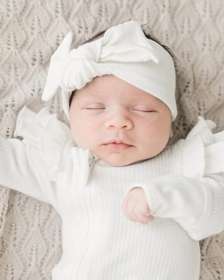 Organic Zip Footie Set, Milk - Baby & Toddler Outfits - LUCKY PANDA KIDS