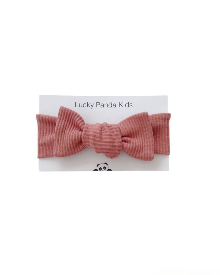 Ribbed Headband | Dusty Rose - Headband - LUCKY PANDA KIDS