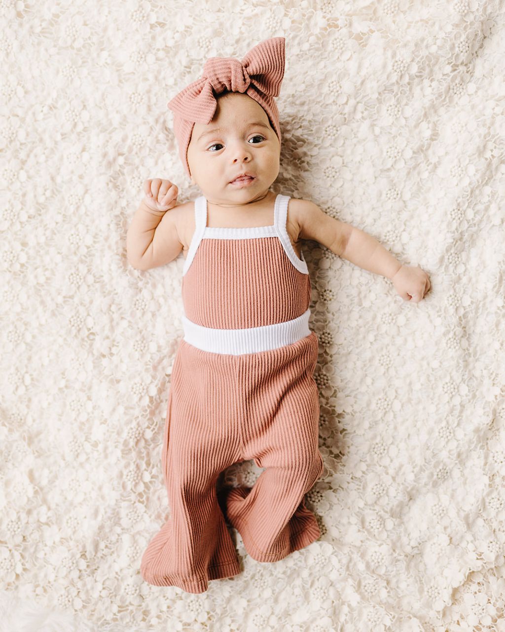 Ribbed Headband | Dusty Rose - Headband - LUCKY PANDA KIDS