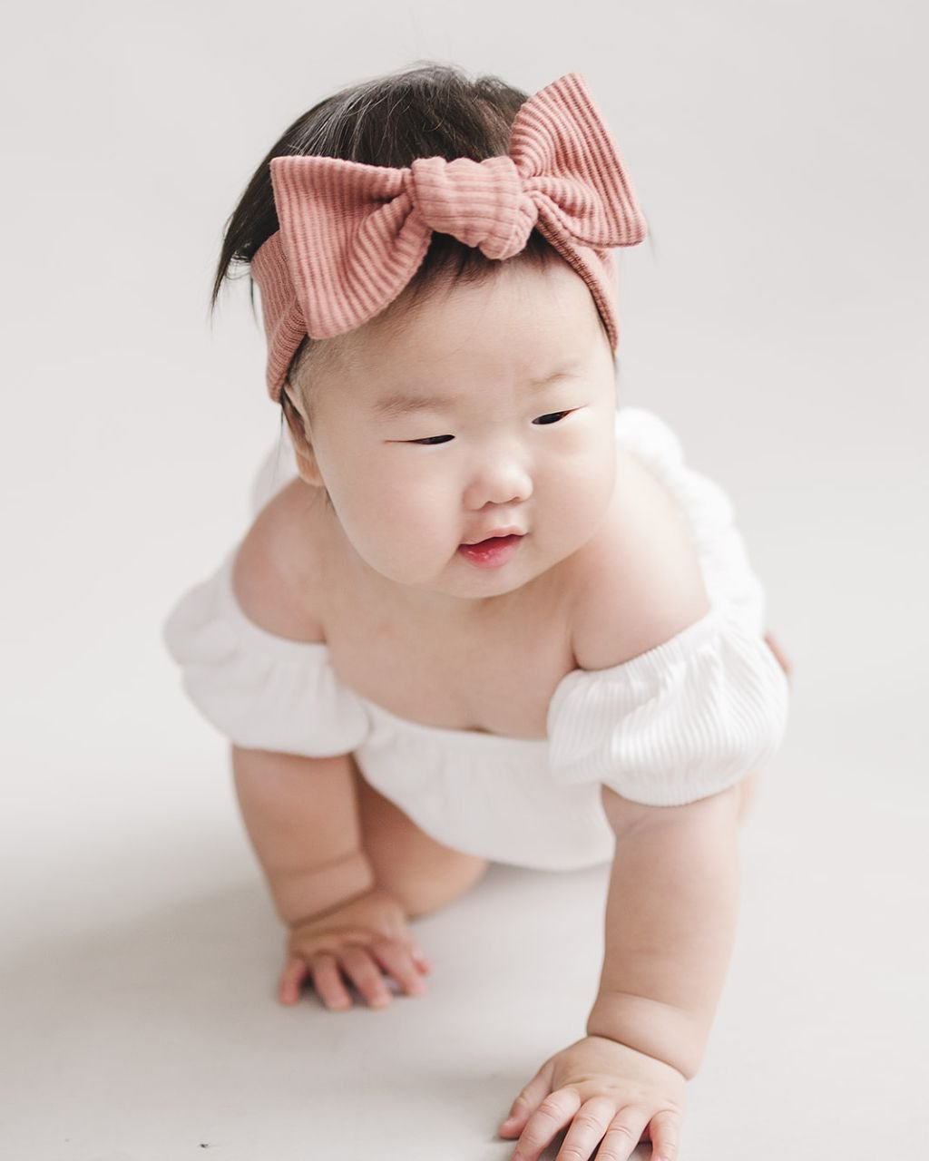Ribbed Headband | Dusty Rose - Headband - LUCKY PANDA KIDS