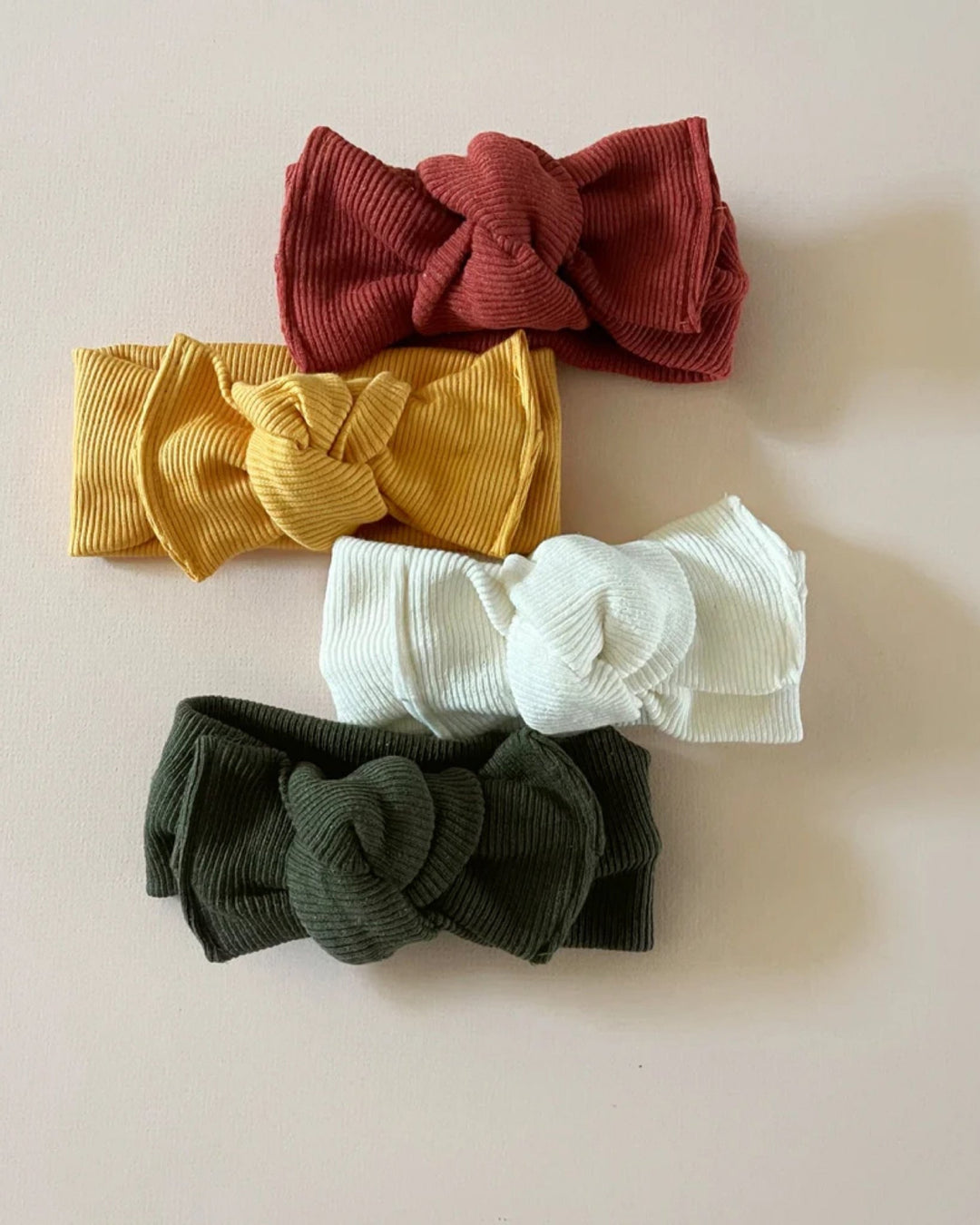 Ribbed Headband, Green - headbands - LUCKY PANDA KIDS