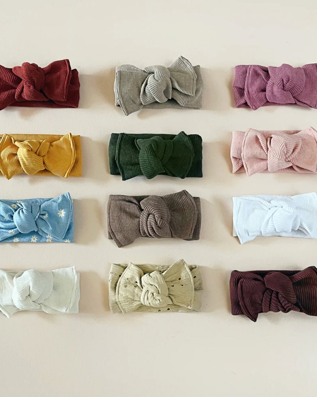 Ribbed Headband, Green - headbands - LUCKY PANDA KIDS