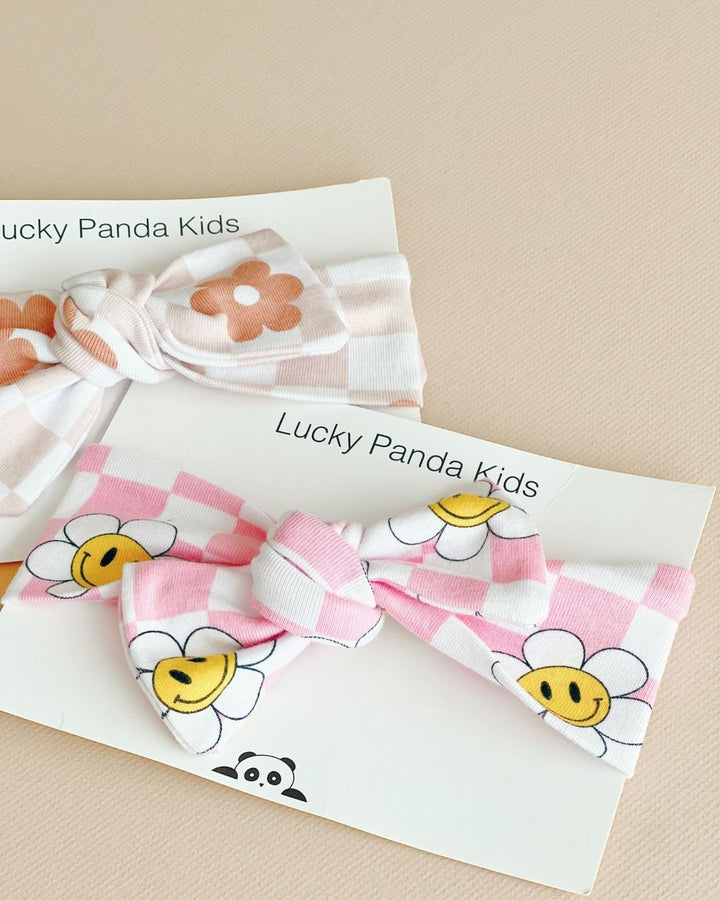 Smiley Daisy Headband - Headband - LUCKY PANDA KIDS