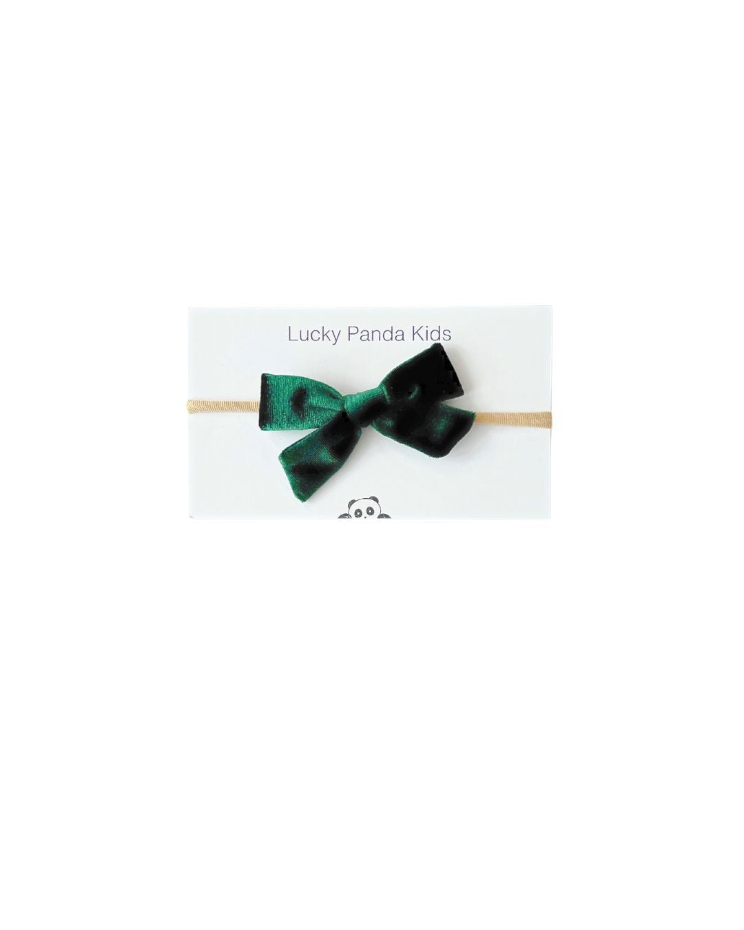 Velvet Bow Headband - Bow - LUCKY PANDA KIDS
