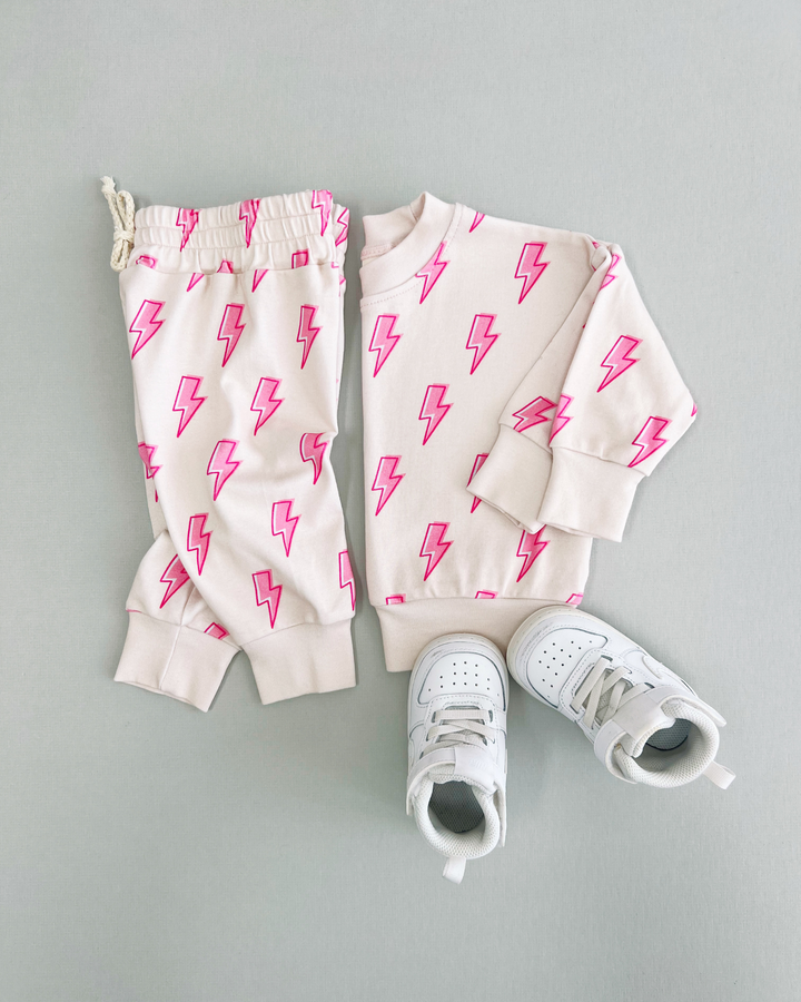 Jogger Set | Pink Bolts