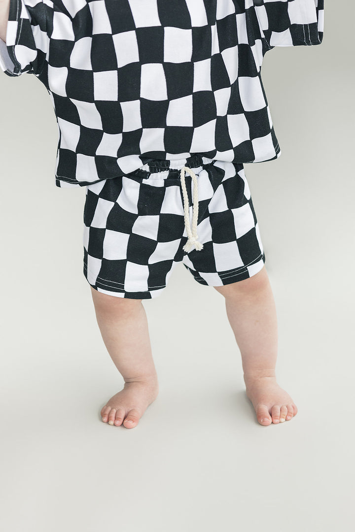 Shorts Set | Wavy Checkered
