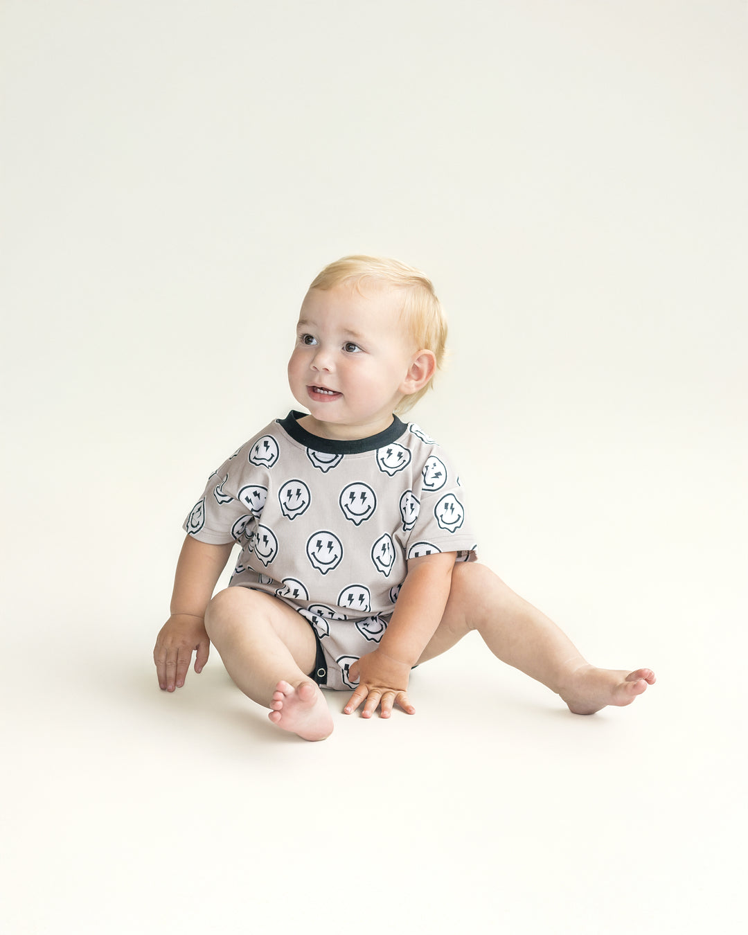 Short Sleeve Bubble Romper | Electric Drippy