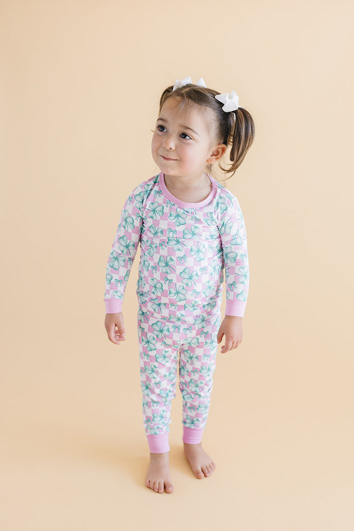 Bamboo Two Piece Set | Shamrock & Bows