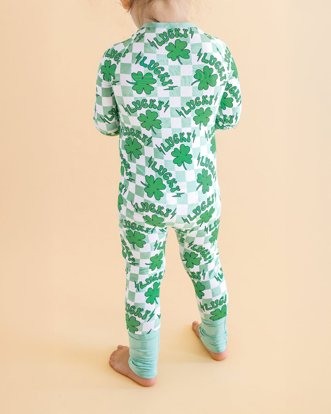 Bamboo Zip Romper | Lucky Shamrock