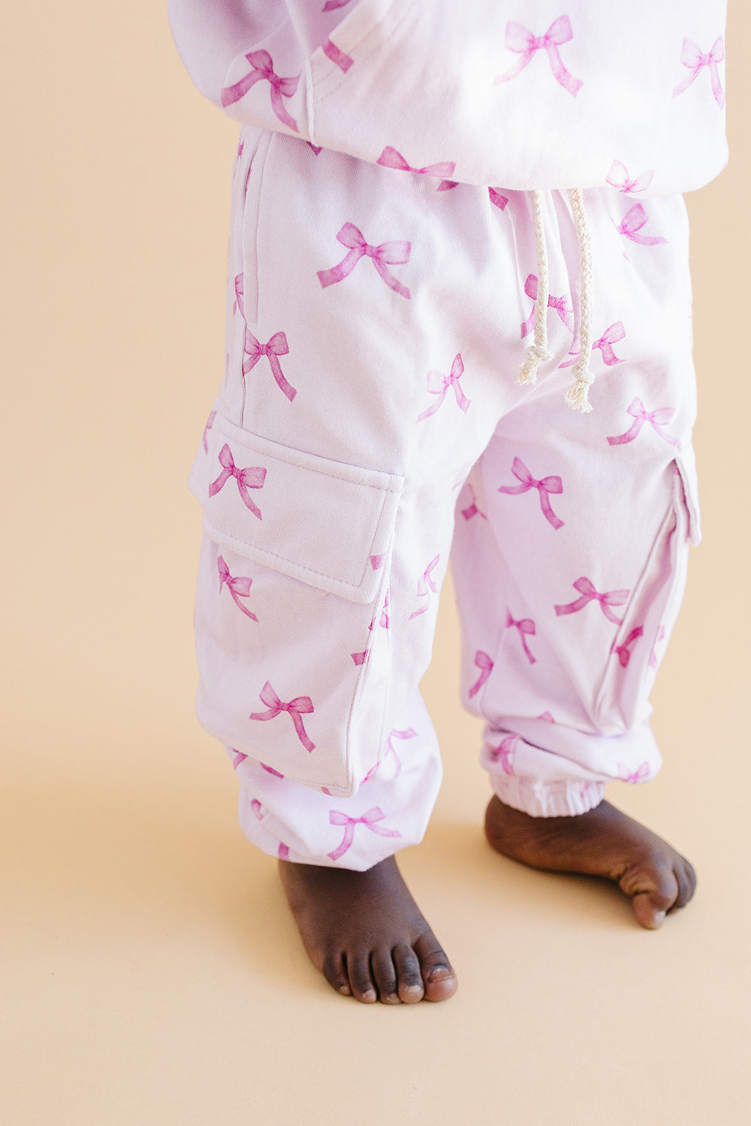 Cargo Jogger Set | Pink Bows