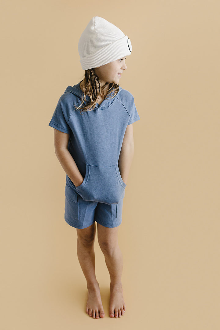 Cargo Shorts Set | Blue