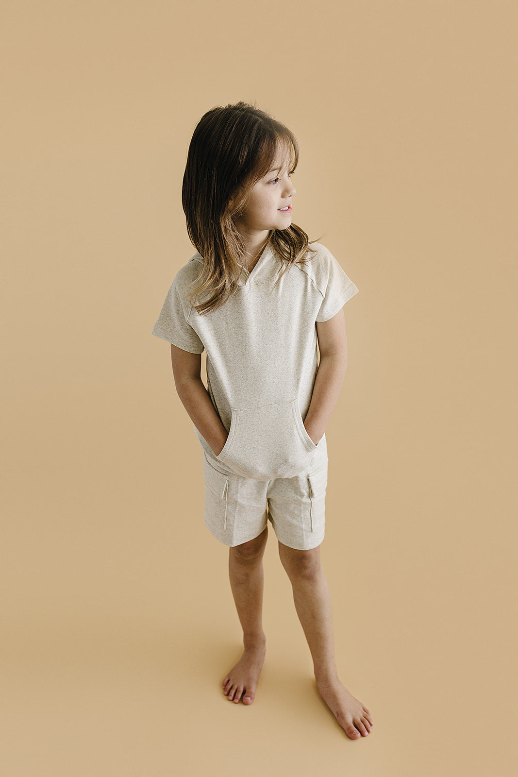 Cargo Shorts Set | Oatmeal