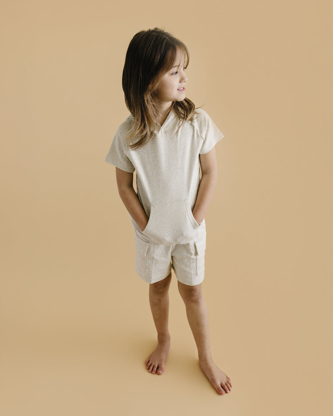 Cargo Shorts Set | Oatmeal