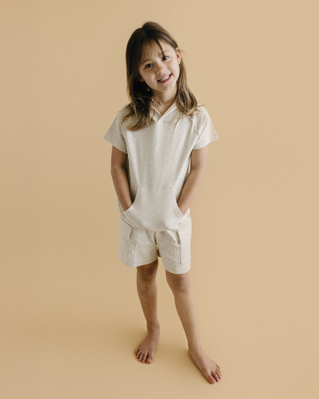 Cargo Shorts Set | Oatmeal