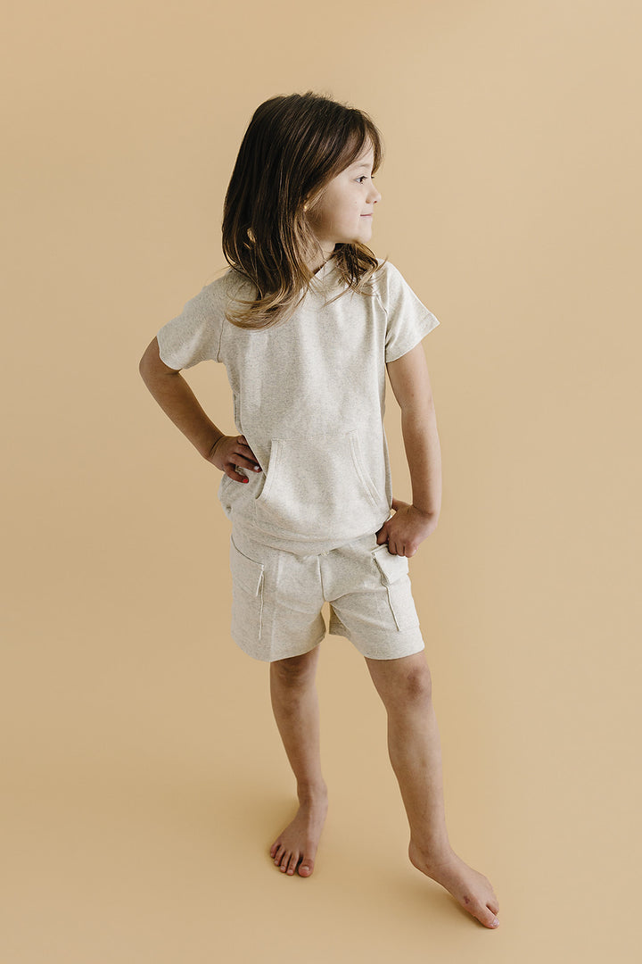 Cargo Shorts Set | Oatmeal