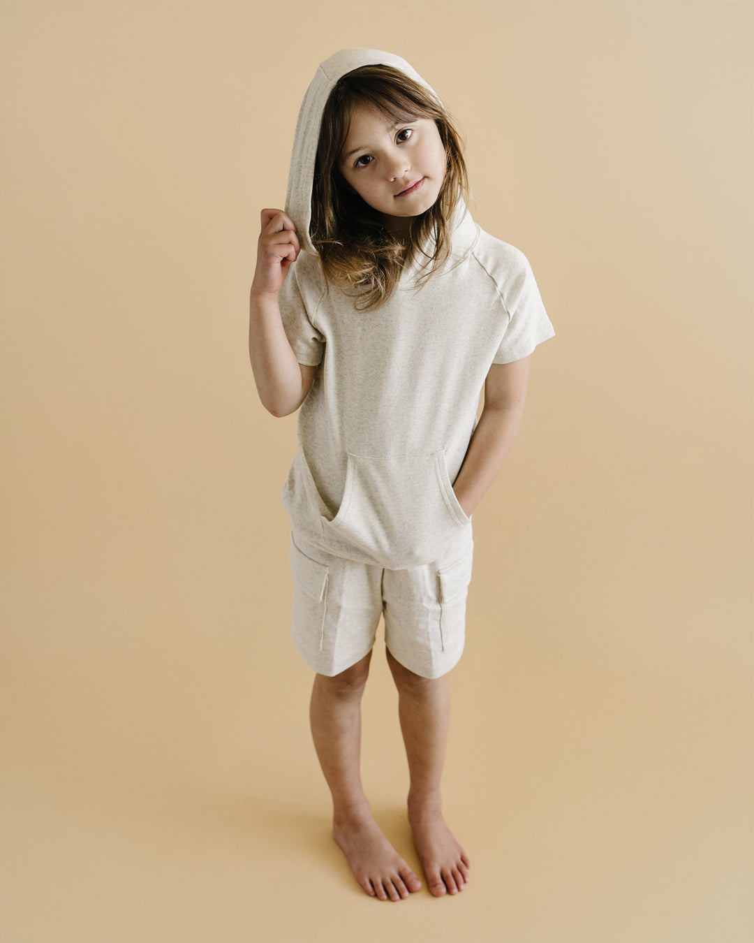 Cargo Shorts Set | Oatmeal