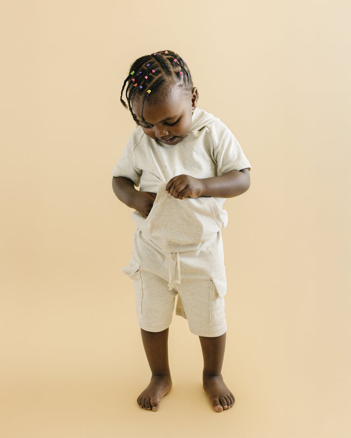 Cargo Shorts Set | Oatmeal