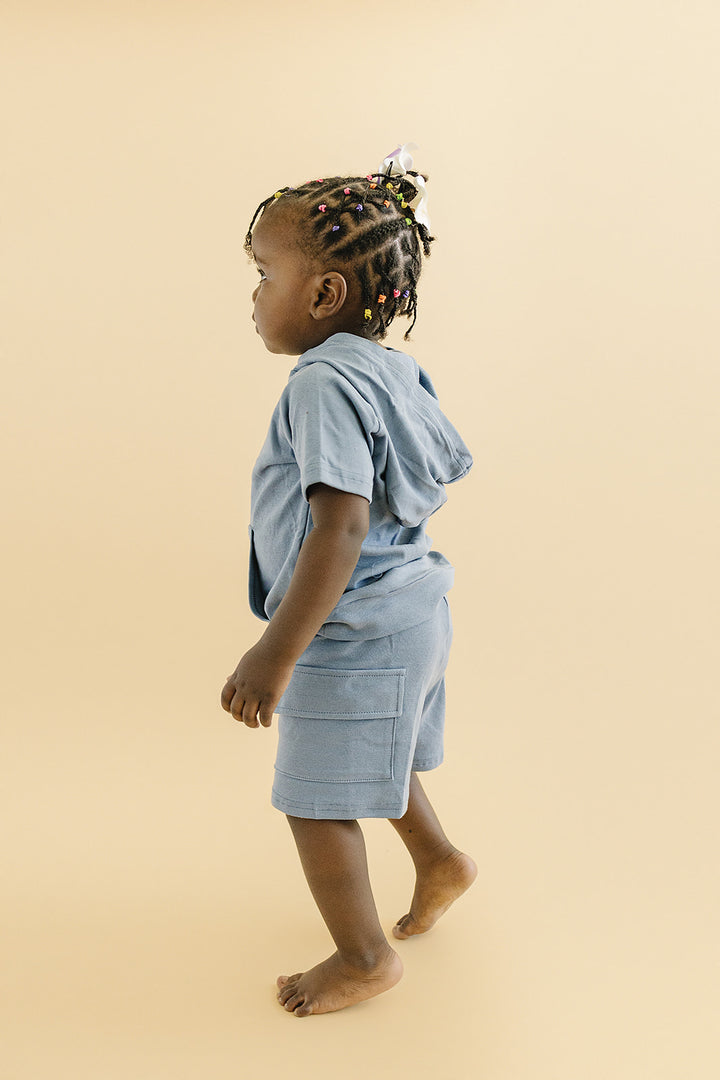 Cargo Shorts Set | Blue