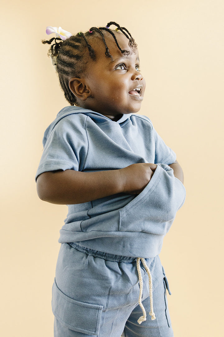 Cargo Shorts Set | Blue