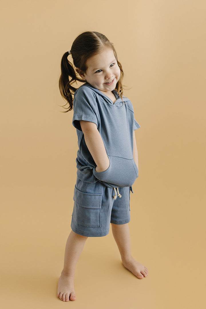 Cargo Shorts Set | Blue