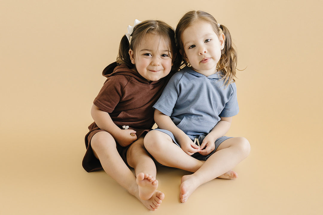 Terry Cargo Shorts Set | Chocolate