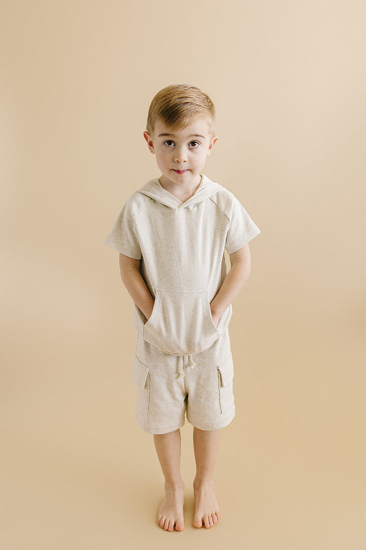 Cargo Shorts Set | Oatmeal
