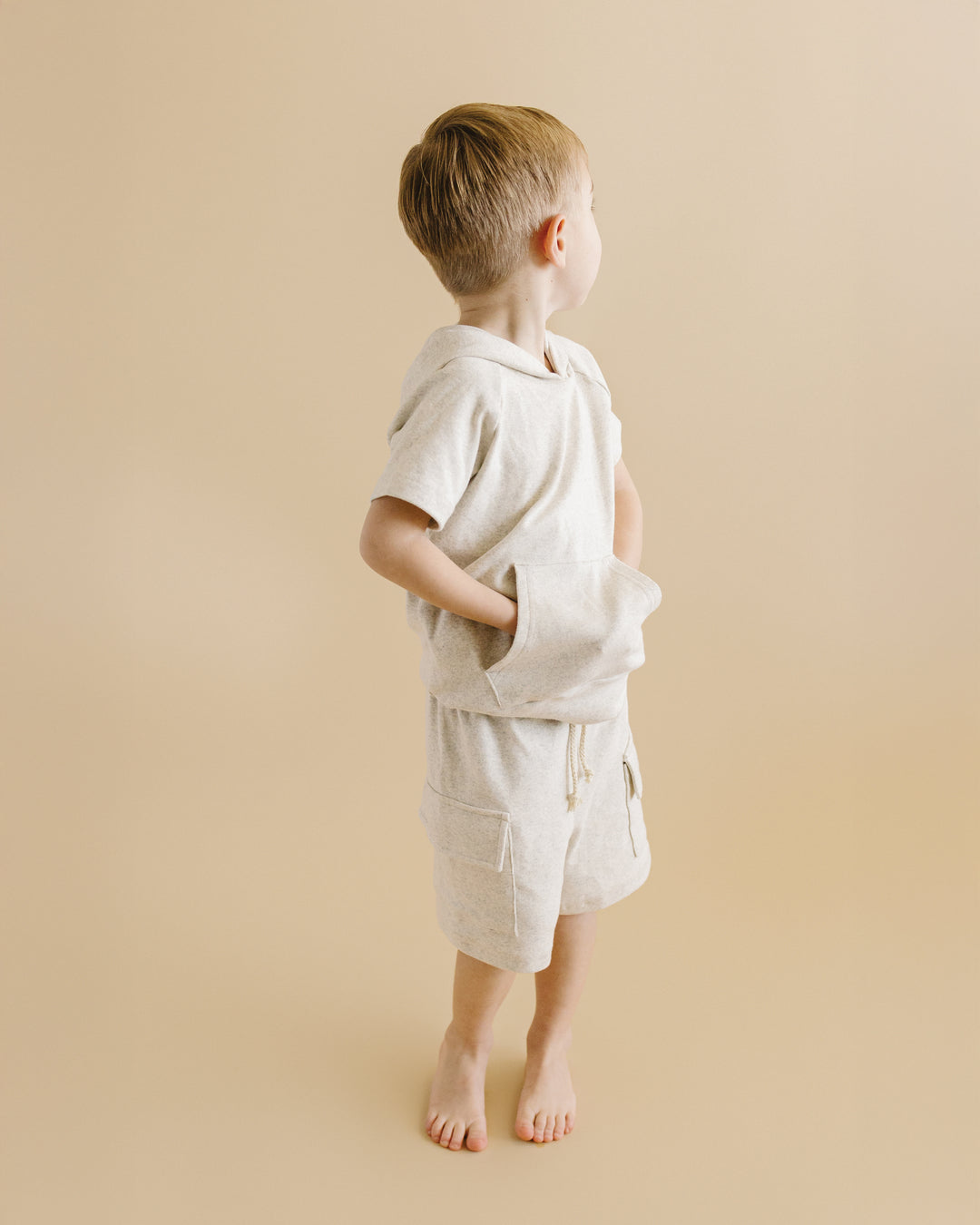 Cargo Shorts Set | Oatmeal