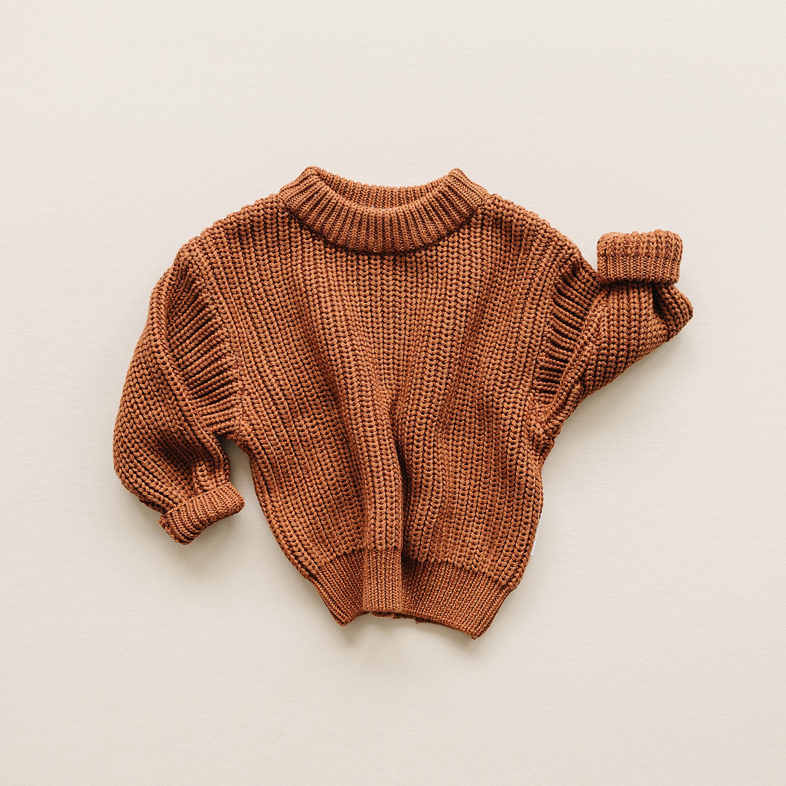 Oversized Gender Neutral Rust Baby Sweater – LUCKY PANDA KIDS