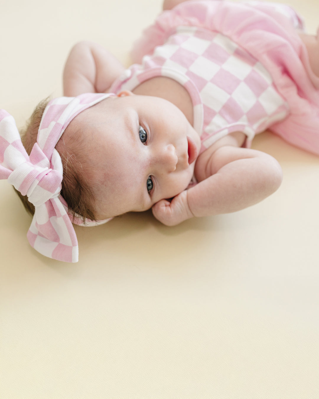 Tutu Romper | Checkered Pink