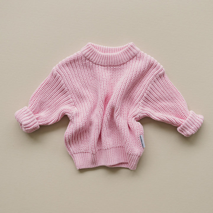 Chunky Knit Sweater | Pink