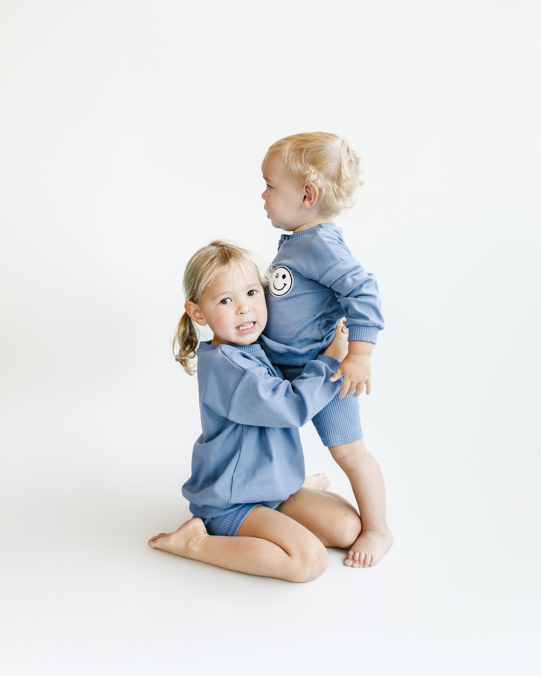 ブランドのギフト Shorts Biker Set KIDS PANDA LUCKY – Blue | ウォーキング・ランニングウェア
