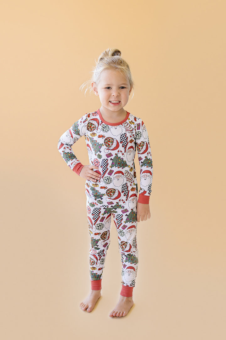 Bamboo Two Piece Set | Retro Christmas