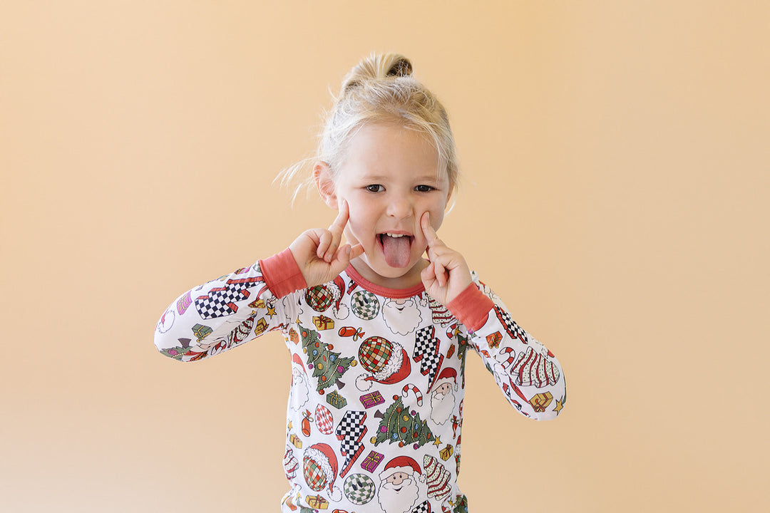 Bamboo Two Piece Set | Retro Christmas