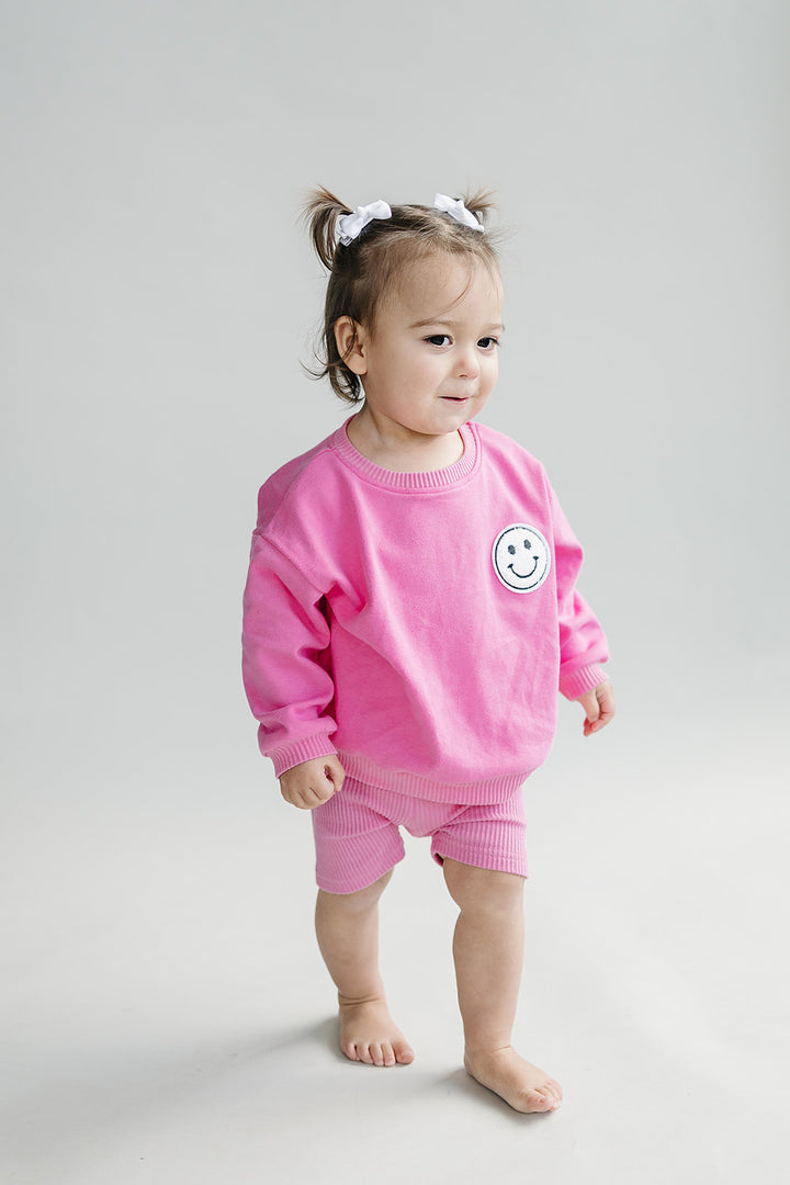 Biker Shorts Set | Pink