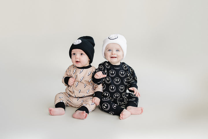Smiley Beanie | White