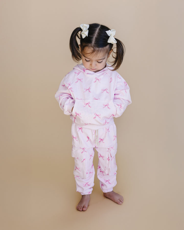 Cargo Jogger Set | Pink Bows