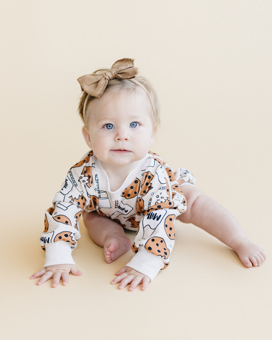 Bubble Romper | Milk & Cookies