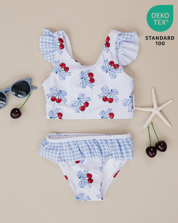 Two Piece Swimsuit | Blue Cherry