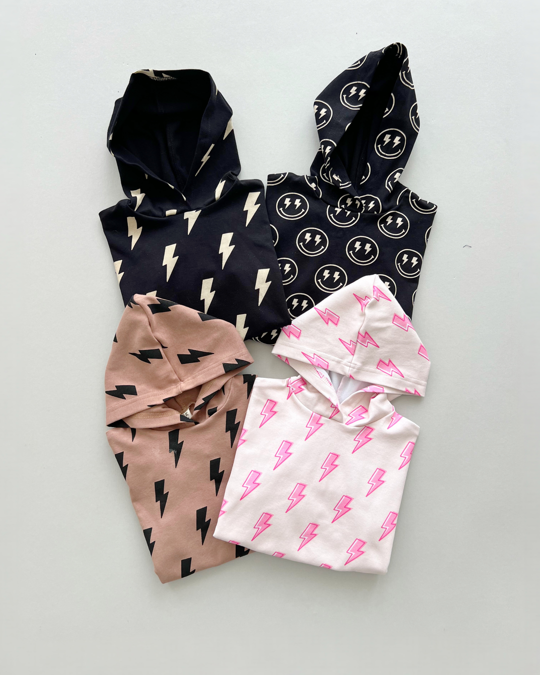 Hooded Bubble Romper | Pink Bolts