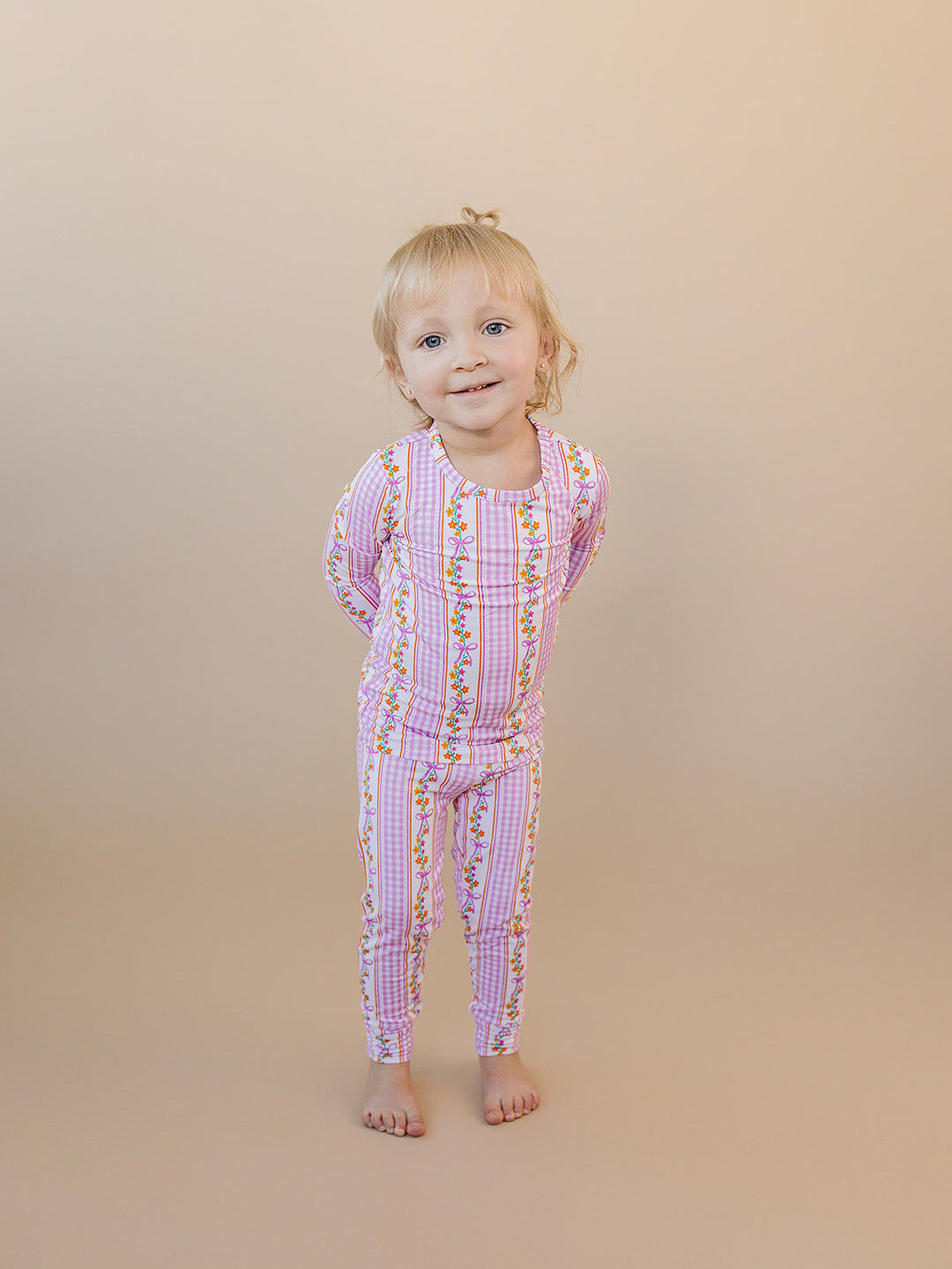 Bamboo Two Piece Set | Gingham & Flowers